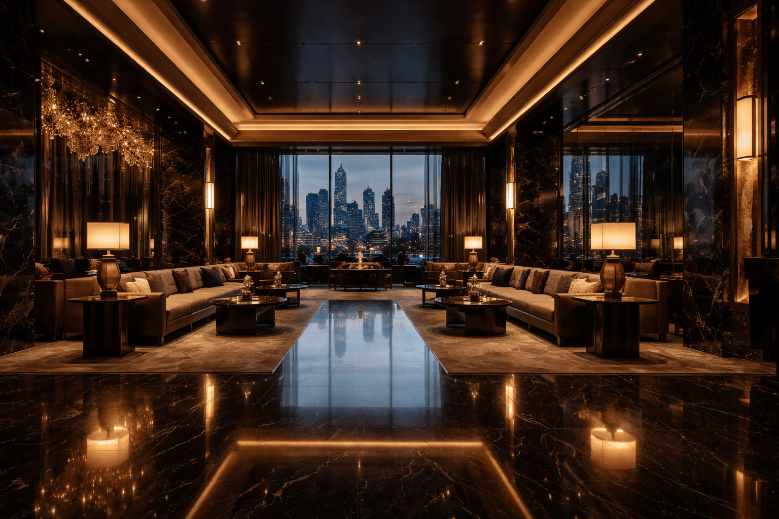 Elegante Event-Atmosphäre in Frankfurt