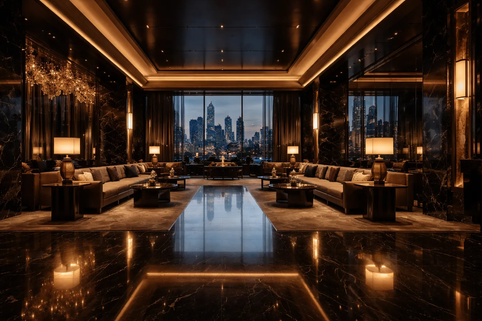 Elegante Event-Atmosphäre in Frankfurt