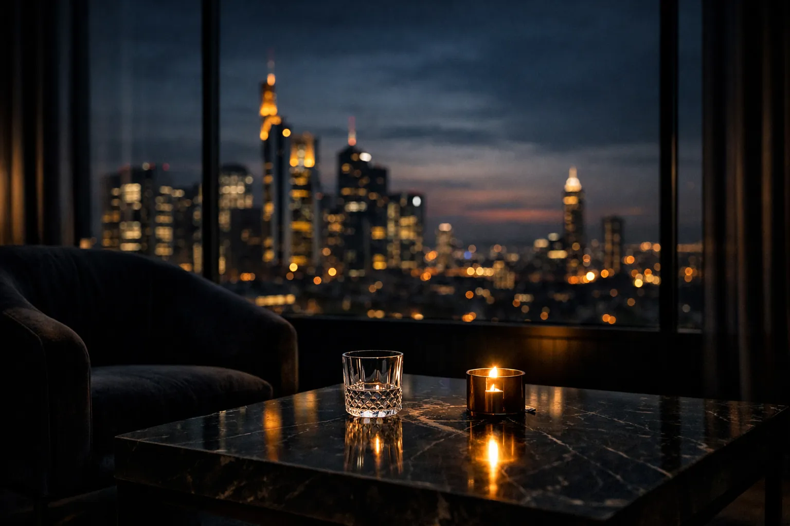 Ruhige Abendstimmung in Frankfurt – Ava Noire Philosophie